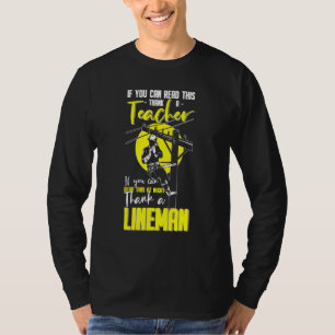 Camiseta Leia este professor de Obrigado Lido no Obrigado N