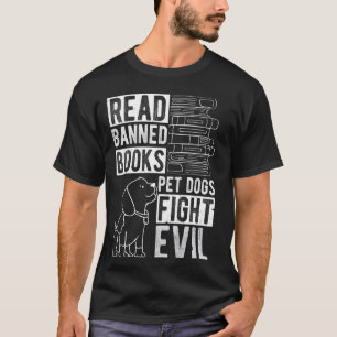 Camiseta Leia Livros Banidos CÃES PETROLOGRAFAR MAU Ler Liv