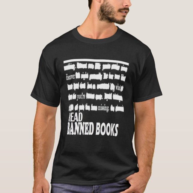 Camiseta Leia Livros Banidos Descubra O Que Você Está Falta (Frente)
