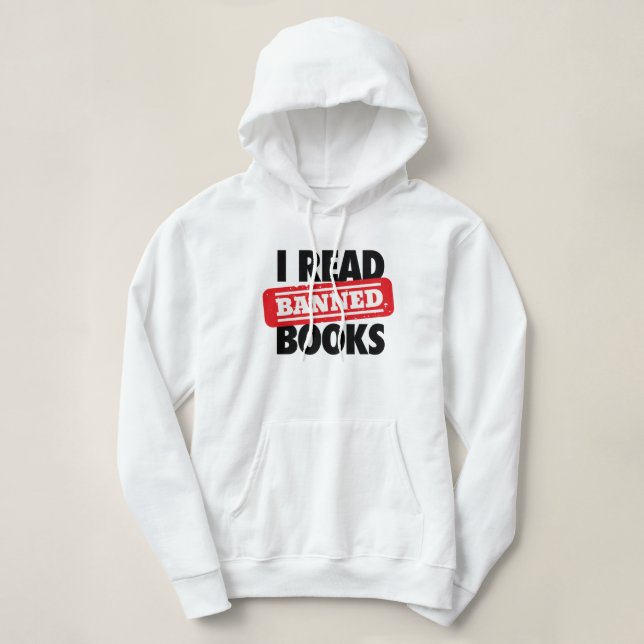 Camiseta Leia Livros Banidos Hoodie (Frente do Design)