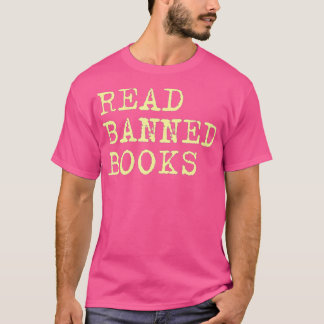 Camiseta Leia Livros Banidos Vintage, eu leio Livros Banido
