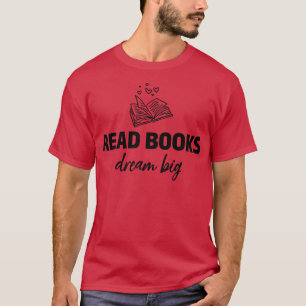 Camiseta Leia Livros Sonham Grande Livro Biblioteca Palmo D