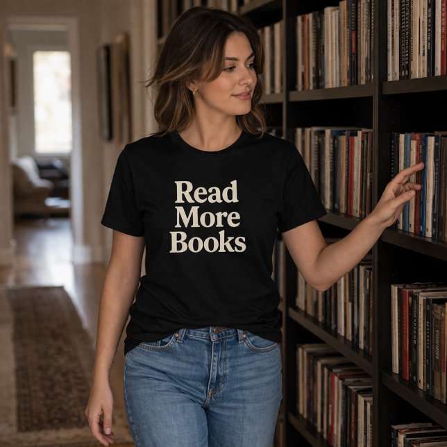Camiseta Leia mais livros (Criador carregado)