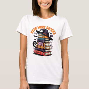Camiseta Leia Mais Livros Engraçados Que A Bruxa Dava Uma P