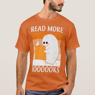 Camiseta Leia mais livros Ghost Fofo Leia mais livros H