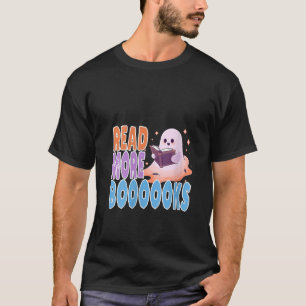 Camiseta Leia Mais Livros Halloween Engraçado Professor Gho