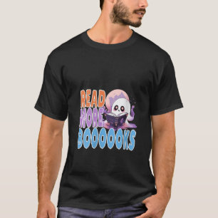 Camiseta Leia Mais Livros Halloween Engraçado Professor Gho