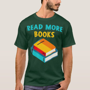 Camiseta Leia Mais Livros Homens Mulheres Crianças Engraçad