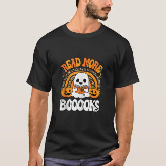 Camiseta Leia Mais Livros Livros Fantasma Pumpkin Docente