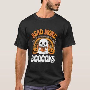 Camiseta Leia Mais Livros Mais Bons Livros Ghost Pumpkin Pr