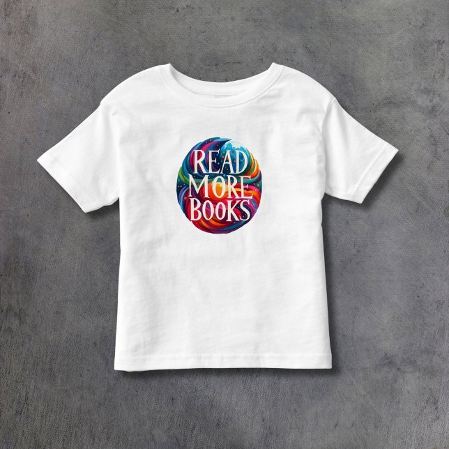 Camiseta Leia Mais Livros, Por Favor! Colorido (Criador carregado)