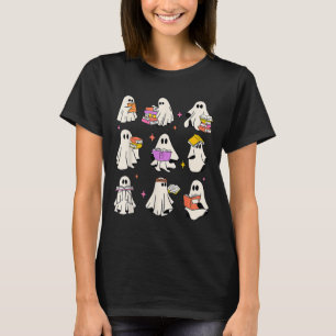 Camiseta Leia Mais Livros Professora de Soky Halloween Ghos