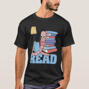 Camiseta Leia o livro de livros de biblioteca de leitura de