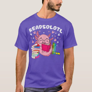 Camiseta Leia O Livro Engraçado Leitura Axolotl Leitura Pei