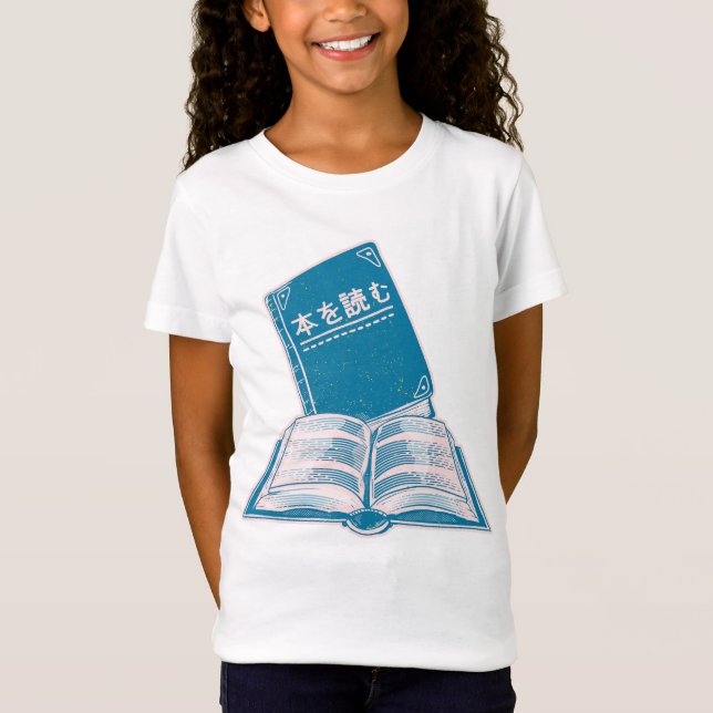 Camiseta Leia o livro kanji japonês (Frente)