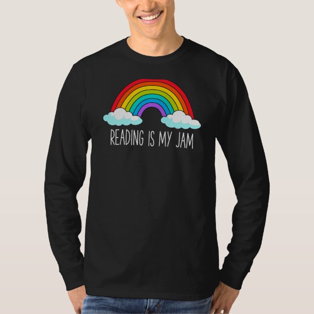 Camiseta Leia O Professor Rainbow Leopard Lendo É Meu Emper (Frente)