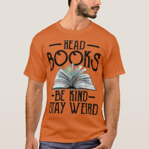 Camiseta Leia os livros e fique estranho Nerd de livros eng