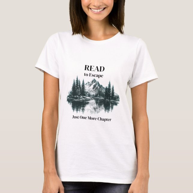 Camiseta Leia para Escapar – Só Mais Um Capítulo (Frente)