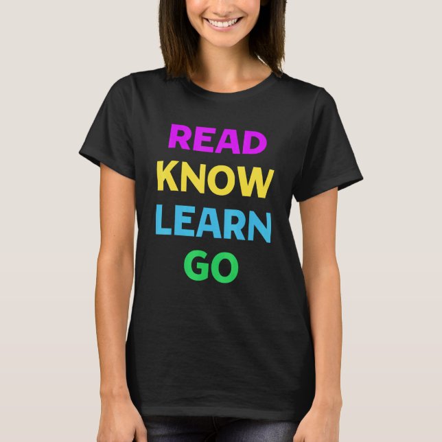 Camiseta Leia Saber Aprender Ir Livros Professora (Frente)