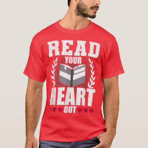 Camiseta Leia Seus Amantes Do Livro De Ausência Cardíaca Le