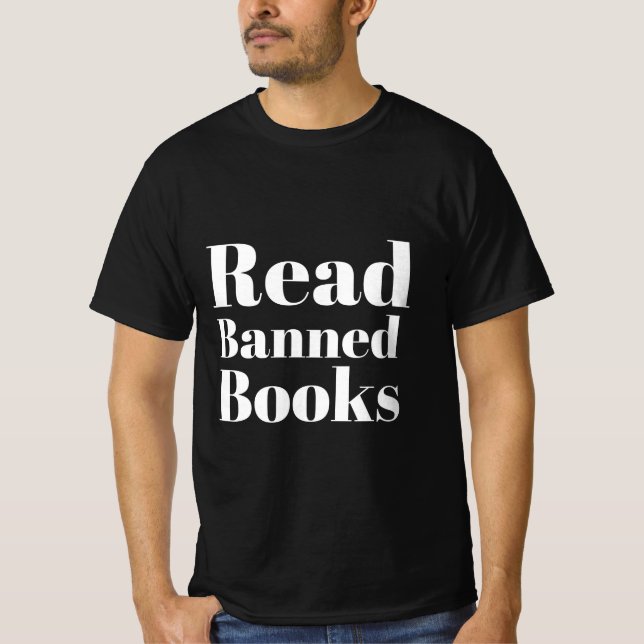 Camiseta Leia "T-Shirt" de Livros Banidos - Suporte à expre (Frente)