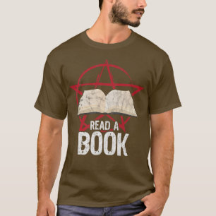 Camiseta Leia um livro sobre o Gótico oculto da Satã Pentag
