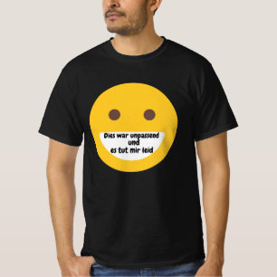 Camiseta Leider unpassend - Tut mir Leid Emoji