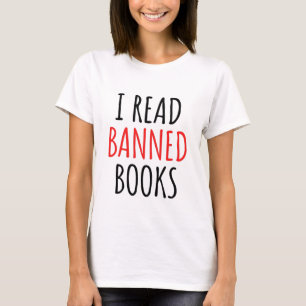 Camiseta Leio Livros Banidos Engraçado Citação