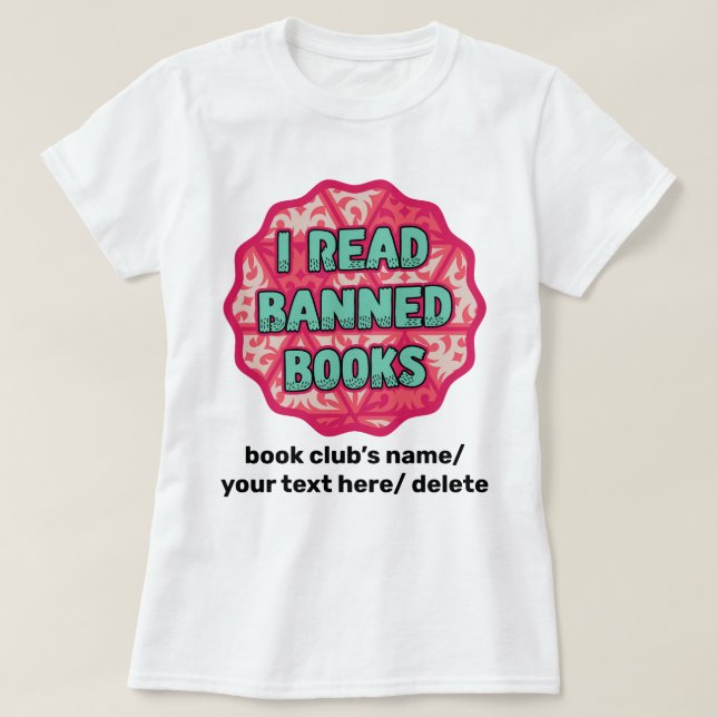 Camiseta Leio Livros Banidos - Retro Vintage Book Lover (Frente do Design)