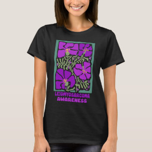 Camiseta Leiomiosarcoma Sensibilização Boho Flor Roxo