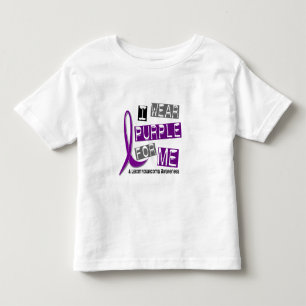 Camiseta LEIOMYOSARCOMA eu visto o roxo para mim 37