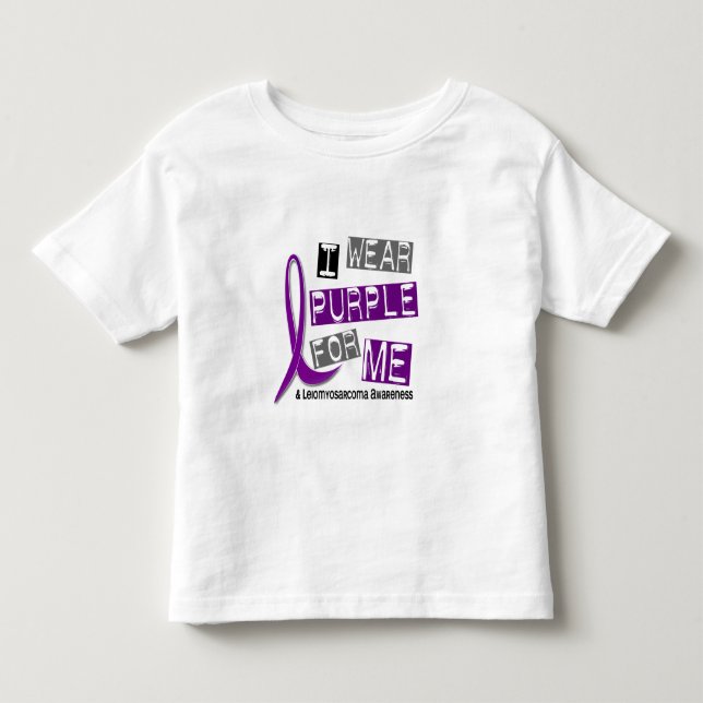 Camiseta LEIOMYOSARCOMA eu visto o roxo para mim 37 (Frente)
