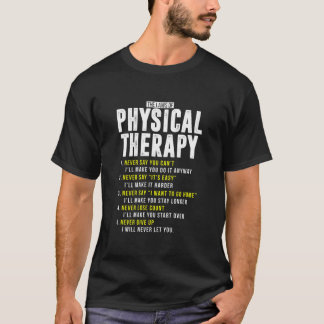 Camiseta Leis Bons De Terapia Física PT Mês DPT PTA