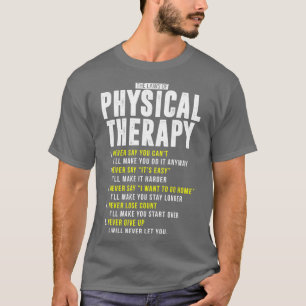 Camiseta Leis Bons De Terapia Física PT Mês DPT PTA Shi