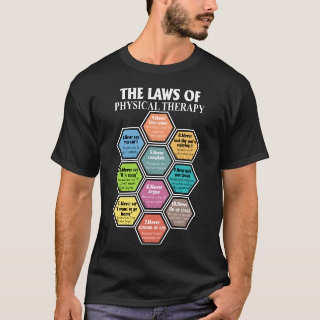 Camiseta Leis De Terapia Física (Frente)