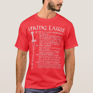 Camiseta Leis de Viking - Guerreiros Escandinavos Espada De