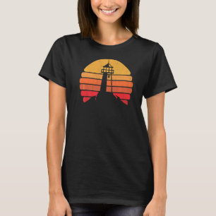 Camiseta Leitão Retro-Farol Água Vintage Mar Luz