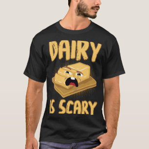 Camiseta Leite Assustado Lactose Intolerante A Vegan