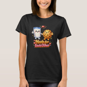 Camiseta Leite & Biscoitos – Feitos um para o Outro Comida 