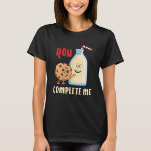 Camiseta Leite Chamar Você Me Preenche De Biscoitos De Leit