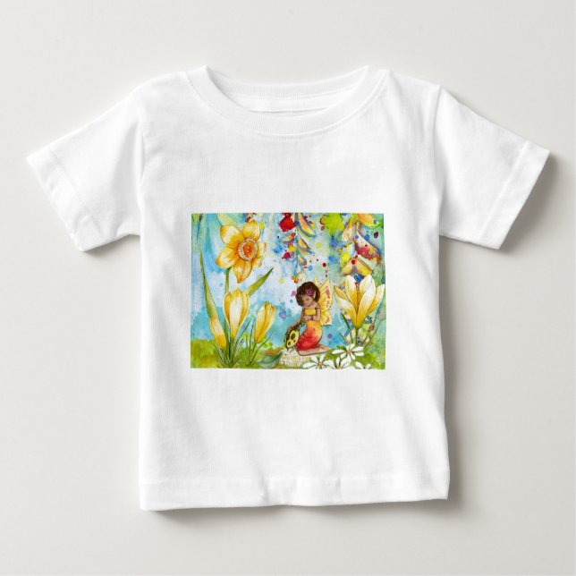 Camiseta Leite com ilustração de aquarela (Frente)