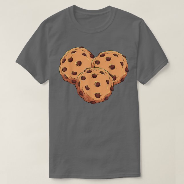 Camiseta Leite Cookie Halloween Figurume Correspondente Cas (Frente do Design)