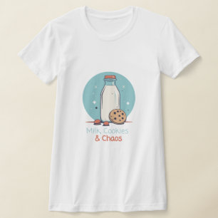 Camiseta Leite, cookies e caos