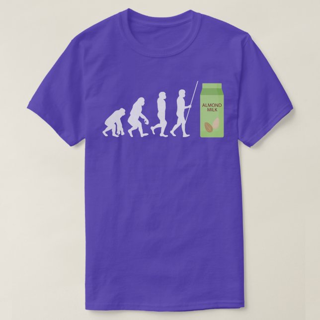 Camiseta Leite De Amêndoa Leite Leite Isento De Leite De Ve (Frente do Design)