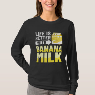 Camiseta Leite de Banana Leite de Banana Sabor Chocolate