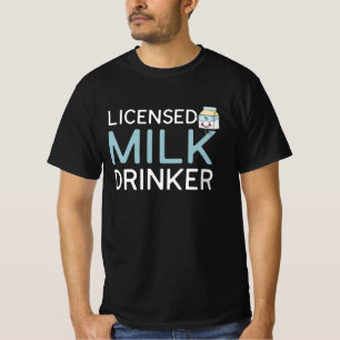 Camiseta Leite De Bebida Licenciada, Café Da Manhã