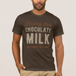 Camiseta Leite De Chocolate Engraçado
