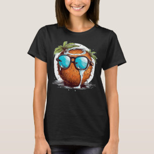 Camiseta Leite de coco com óculos de sol engraçados