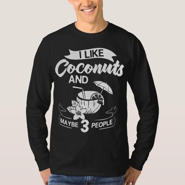Camiseta Leite De Coco Óleo De Água Fruta De Palma (Frente)