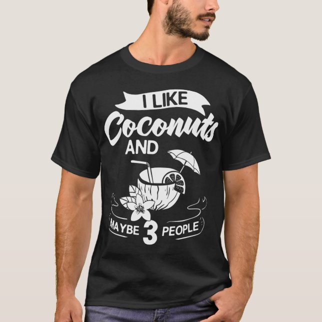 Camiseta Leite De Coco Óleo De Água Fruta De Palma (Frente)